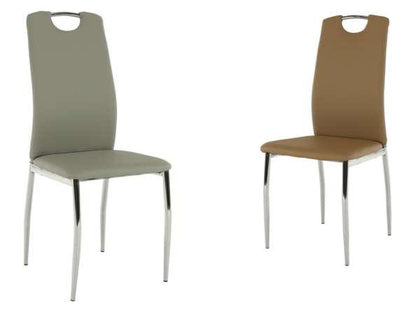 TEM-Ervina fémvázas szék textilbőr kárpitozással