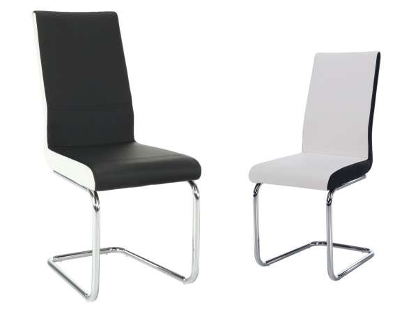 TEM-Neana szánkótalpas szék textilbőr kárpitozással