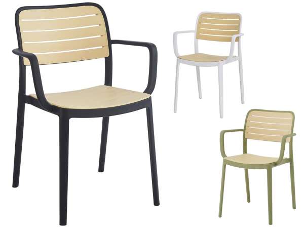 TEM-Kardos TYP 2 modern rakásolható szék karfákkal