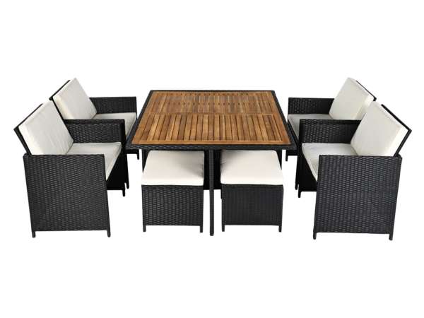 TEM-Melford 9 részes kerti műrattan szett