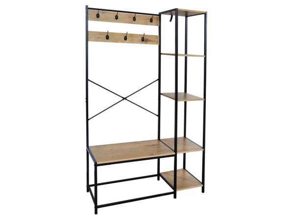 TEM-Berdy indusztriális stílusú előszobai fogas polcokkal