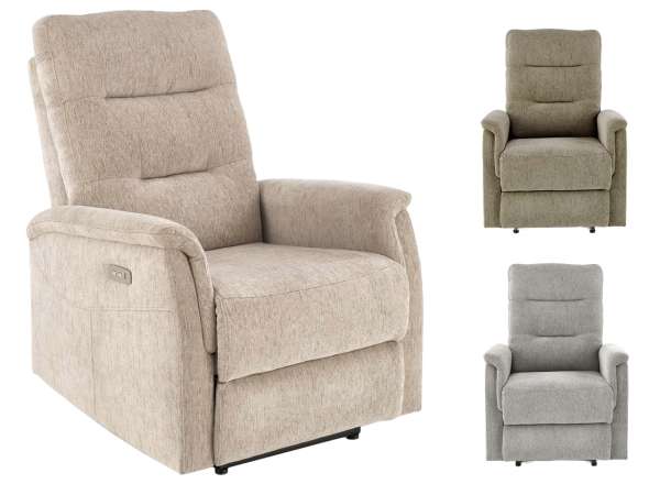 HAL-Jamal elektromos dönthető TV-fotel USB csatlakozóval