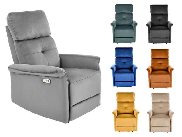 HAL-Semir elektromos dönthető TV-fotel USB csatlakozóval