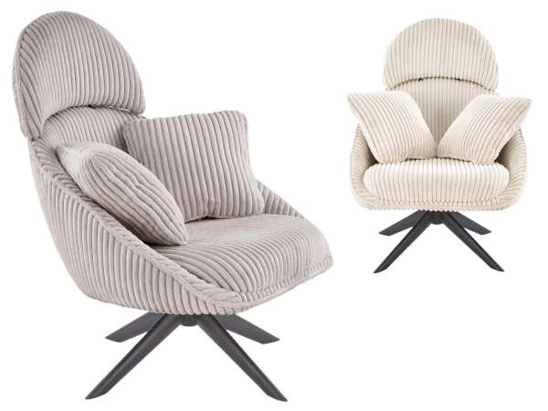 HAL-Merry2 fotel szövetborítással, párnákkal