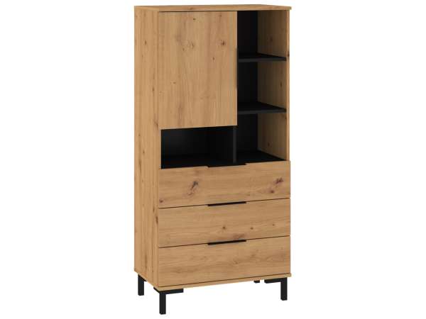 NAP-Fresh-09 alacsony polcos szekrény 3 fiókkal