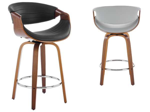 HAL-H123 bárszék textilbőr kárpittal, lábtartóval