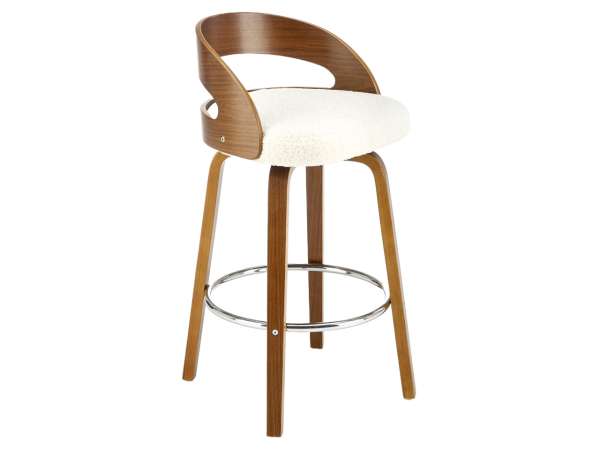 HAL-H110 bárszék szövet kárpittal, lábtartóval