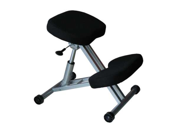 LIN-Gázliftes fém térdelőszék, szürke