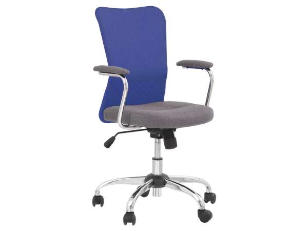 HAL-Andy forgószék deréktámasszal, kék-szürke