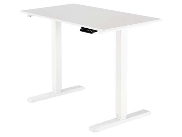 HAL-B-53 állítható magasságú fémvázas íróasztal, fehér