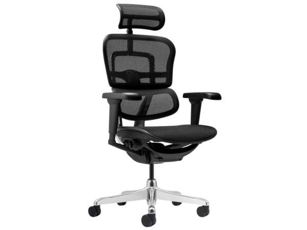 ANT-Ergohuman Ultra II modern, vezetői forgószék hálós ülőlappal, fekete