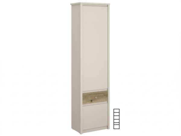 TEM-Karos 2D1S polcos szekrény fiókkal