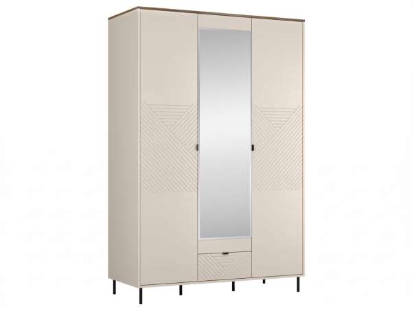 TEM-Eyco 3D1S gardróbszekrény tükörrel