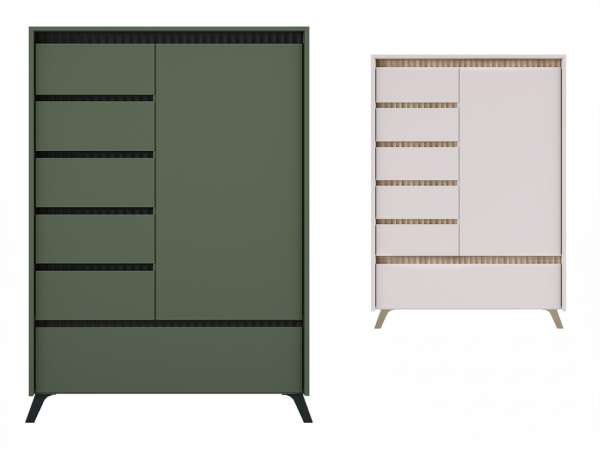 TEM-Longy 1D5S1K polcos-fiókos komód