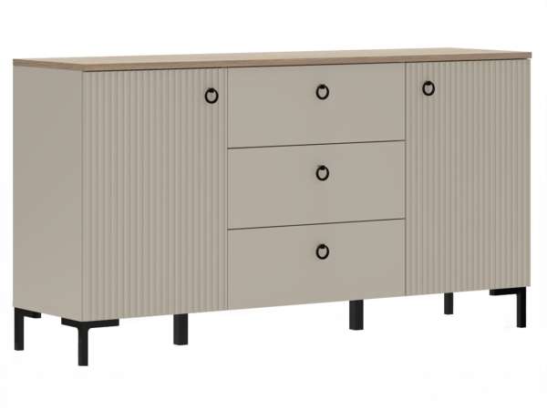 TEM-Domca 2D3S polcos komód 3 fiókkal