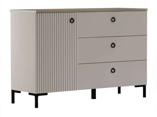 TEM-Domca 1D3S polcos-fiókos komód