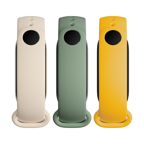 Mi Smart Band 6 Strap (3-pack) (Ivory, Olive, Yellow)