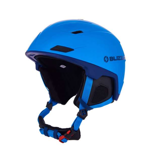 BLIZZARD-Double ski helmet, blue matt/dark blue, big logo Kék 60/63 cm