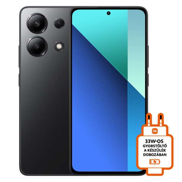 Redmi Note 13 8GB+256GB okostelefon, Midnight Black 