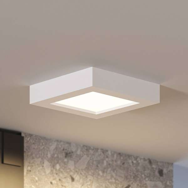 Prios LED mennyezeti lámpa Alette, fehér, 17,2 cm, fényerőszabályzóval
