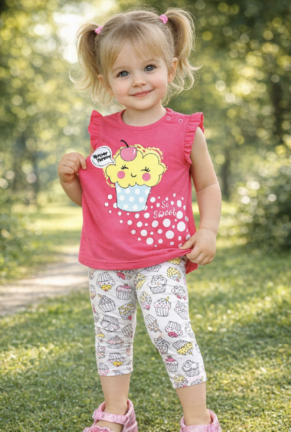 2részes babaruha szett- Muffin Méret: 74-80