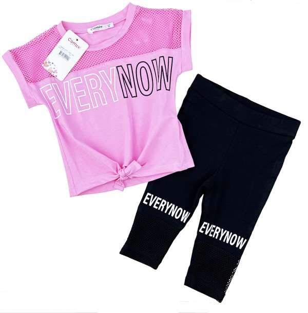 Lányos együttes- Every now, rózsaszín Méret: 104 (4éves)
