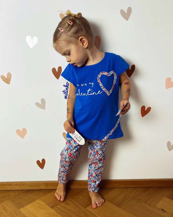 2részes lány ruha-Valentin Méret: 104 (4éves)