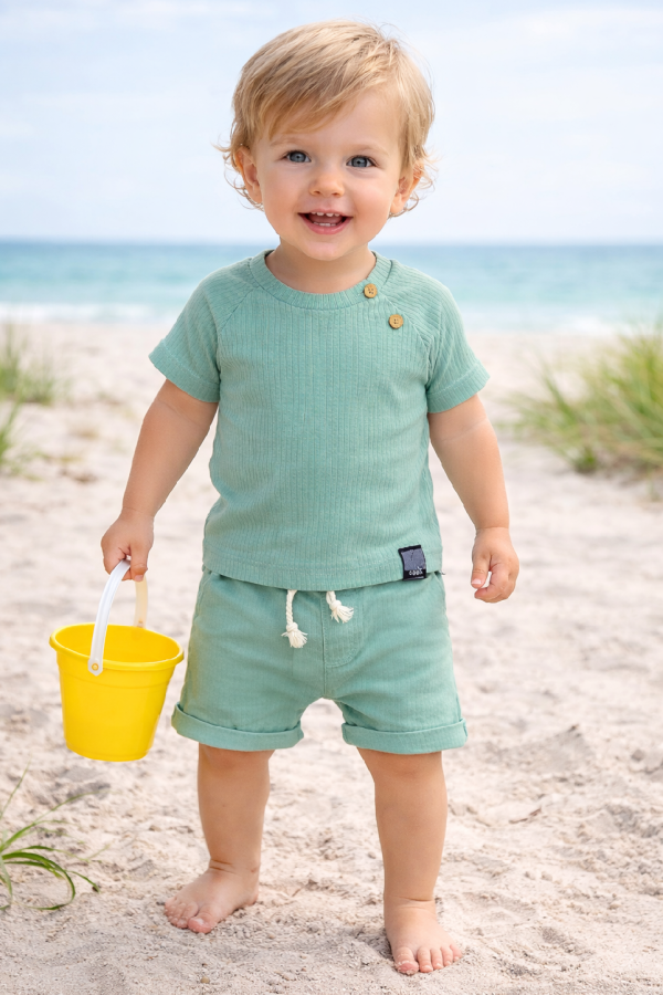 2 részes baba szett- Mentol Méret: 74 (6-9hó)