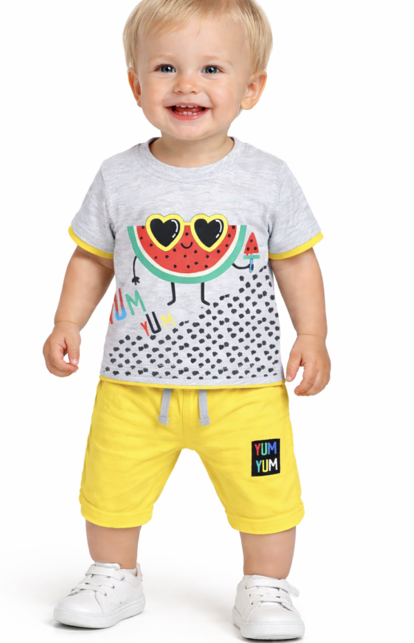 2részes babaruha szett- Nyami, nyami Méret: 68-74