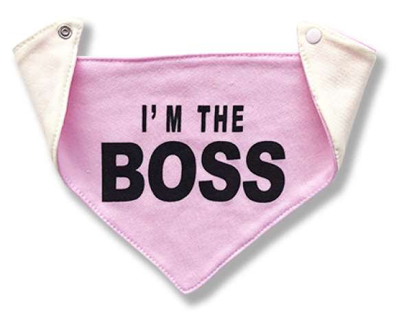 Nyálkendő babáknak - Boss, rózsaszín