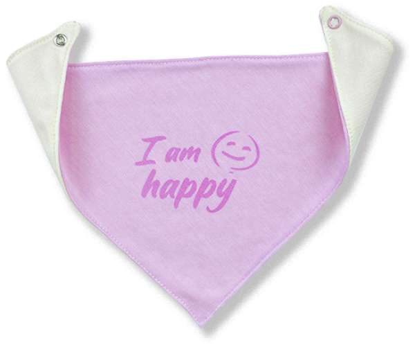 Nyálkendő babáknak - Happy, rózsaszín