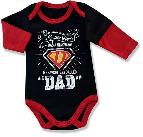 Baba body - Apa egy hős Méret: 80 (9-12hó)
