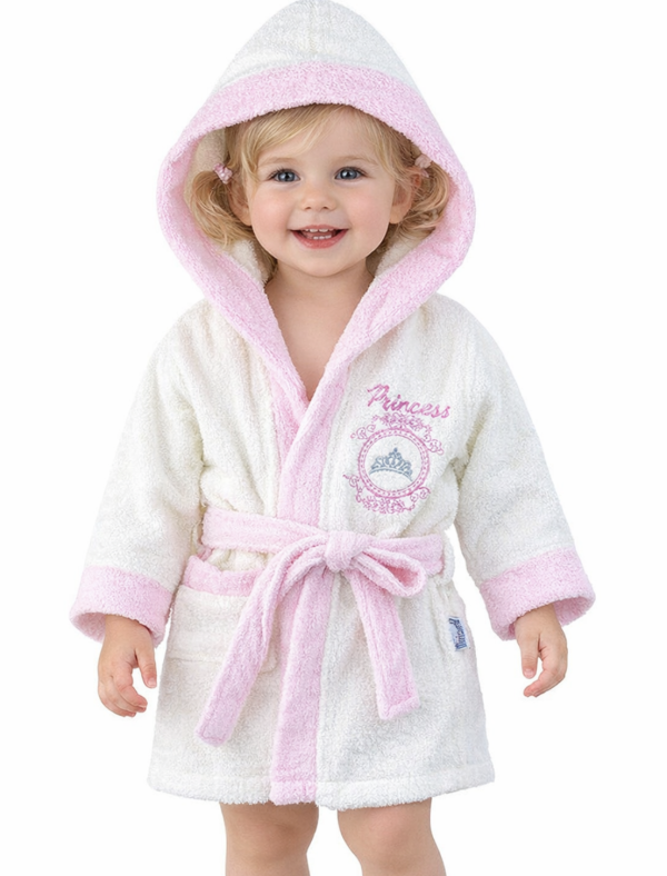 Baba és gyermek fürdőköpeny- Hercegnő Méret: 3 éves