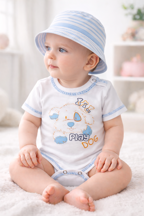Baba body - rövid ujjú, PLAY DOG Méret: 92 (18-24hó)
