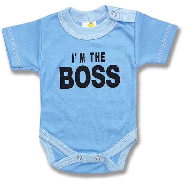 Baba body, rövid ujjú - Boss Méret: 62 (2-4hó)