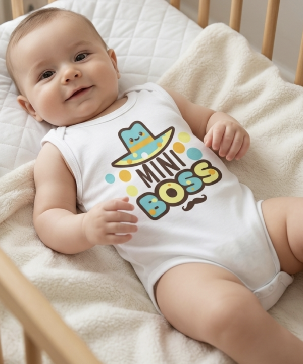 Baba ujjatlan body, kombidressz- Mini Boss Méret: 80 (9-12hó)