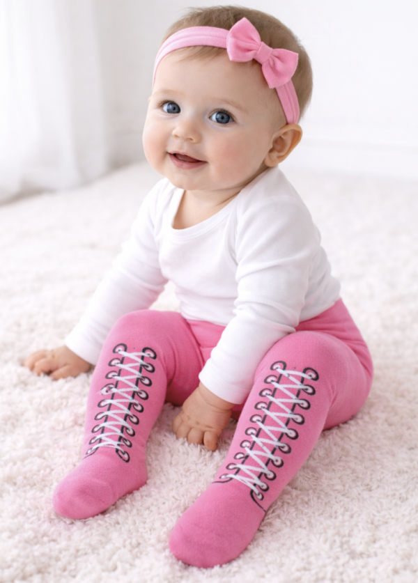 Baba pamut harisnyanadrág- Divat Méret: 6-12 hónap