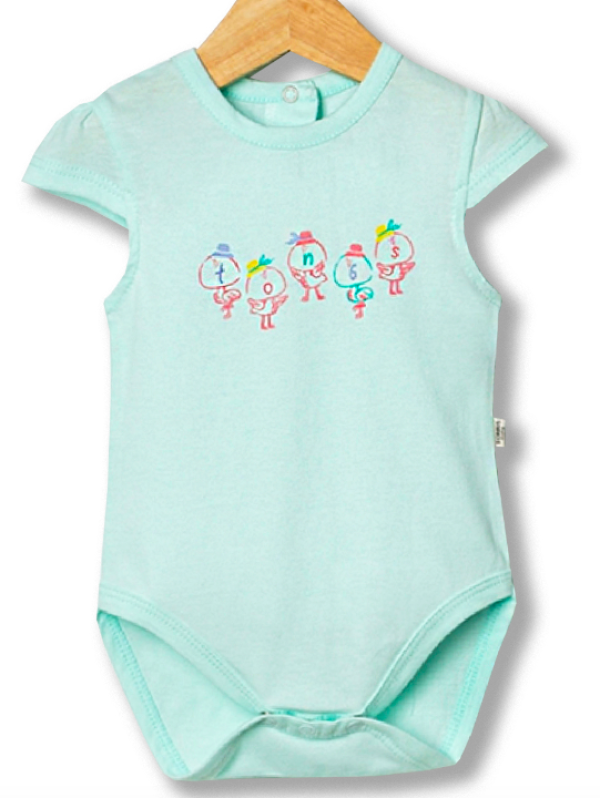 Baba body, rövid ujjú- Flamingo Méret: 62 (2-4hó)