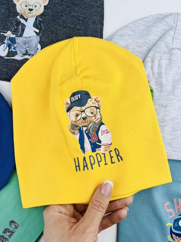 Baba sapka- Maci, sárga 9-18hó