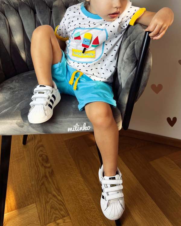 2részes babaruha- Fagylalt Méret: 68-74