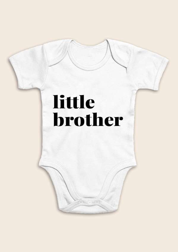 Baba body, rövid ujjú- Kistesó (fiú) Méret: 80 (9-12hó)