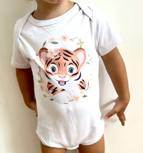 Baba body, rövid ujjú- Cuki tigris Méret: 74 (6-9hó)