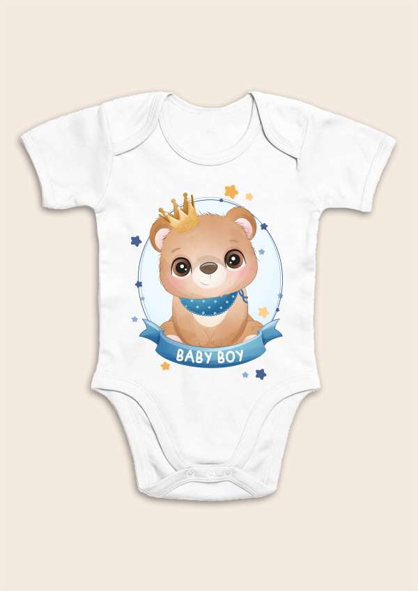 Baba body, rövid ujjú- Fiú baba Méret: 74 (6-9hó)