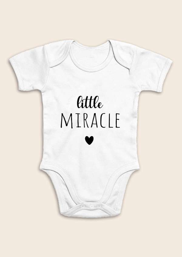 Baba body, rövid ujjú- Kis csoda Méret: 56 (0-2hó)