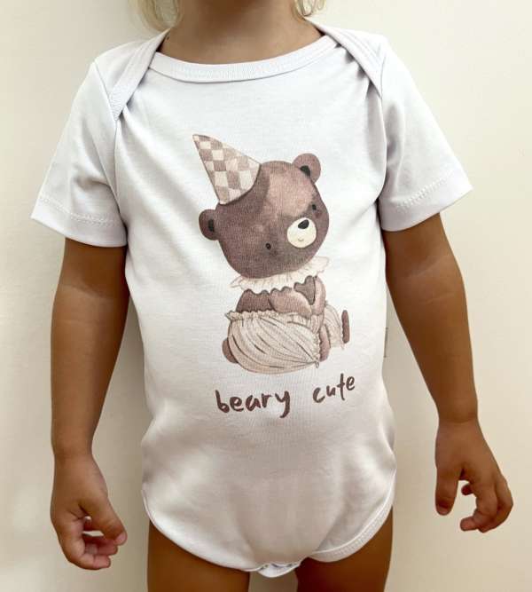 Baba body, rövid ujjú- Cuki maci Méret: 74 (6-9hó)