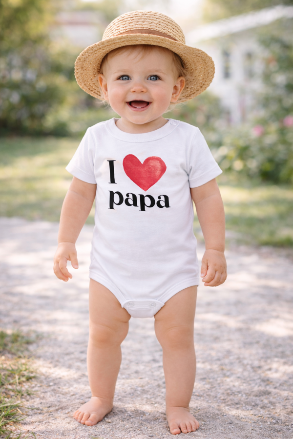 Baba body, rövid ujjú- Szeretem apát Méret: 92 (18-24hó)