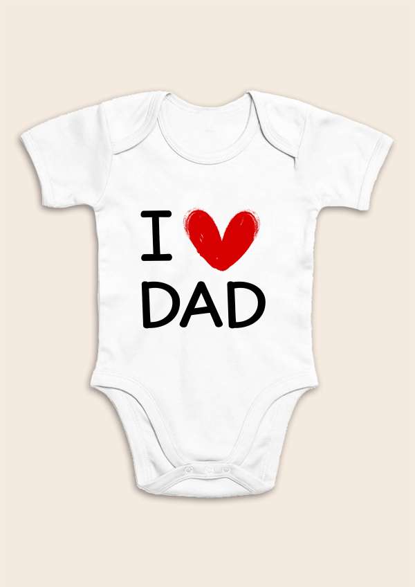 Baba body, rövid ujjú- Szeretem apát Méret: 86 (12-18hó)