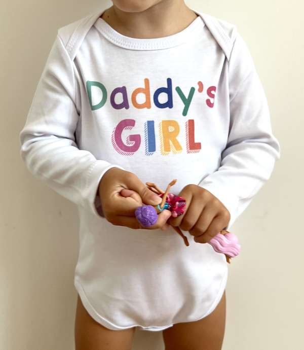 Baba body, hosszú ujjú- Apuci kislánya Méret: 92 (18-24hó)