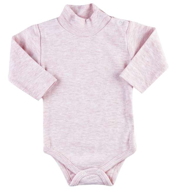 Baba body garbó- Klasszikus, rozsaszín Méret: 56 (0-2hó)