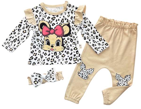 3részes babaruha szett - Mouse Méret: 80 (9-12hó)